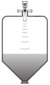 盐酸雷达液位计锥形罐安装示意图